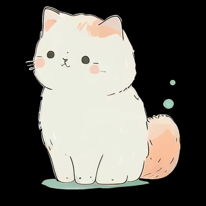 Cute pastel cat