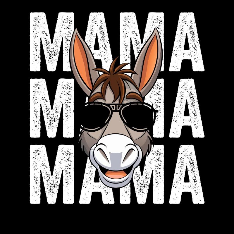Mama Mutter Esel