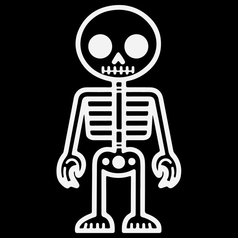 Conception squelette de style rétro