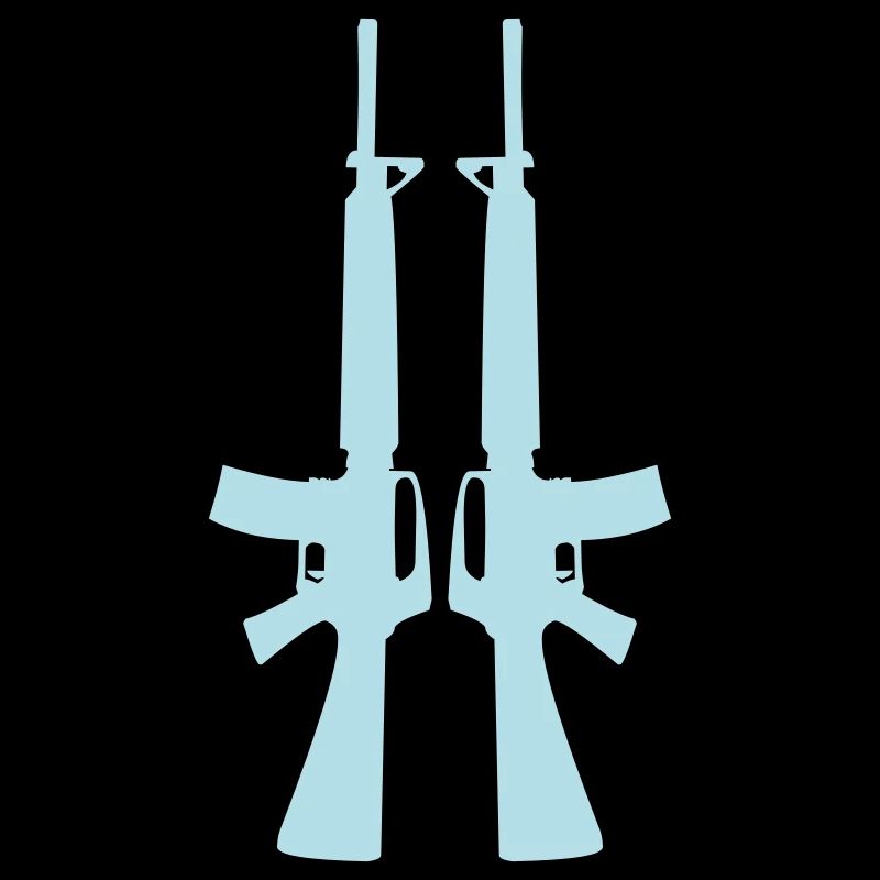 Double Rifle Silhouette