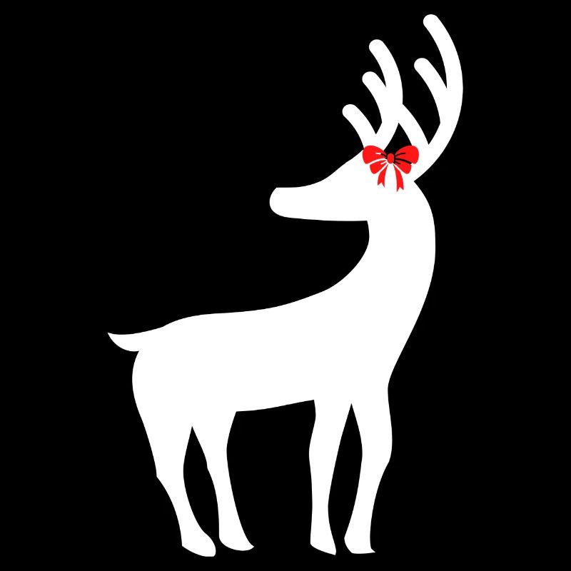 Reindeer with bow