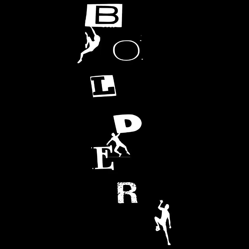 Boulder mit Klettergriffe