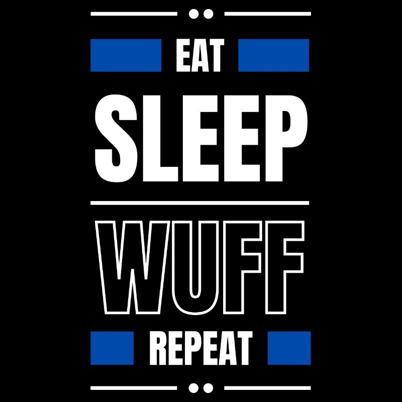 manger sommeil wuff chien répéter idée cadeau chien