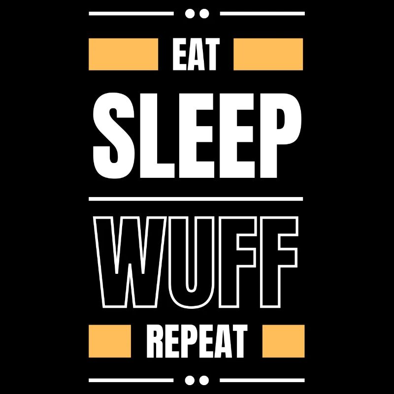 manger sommeil wuff chien répéter idée cadeau chien