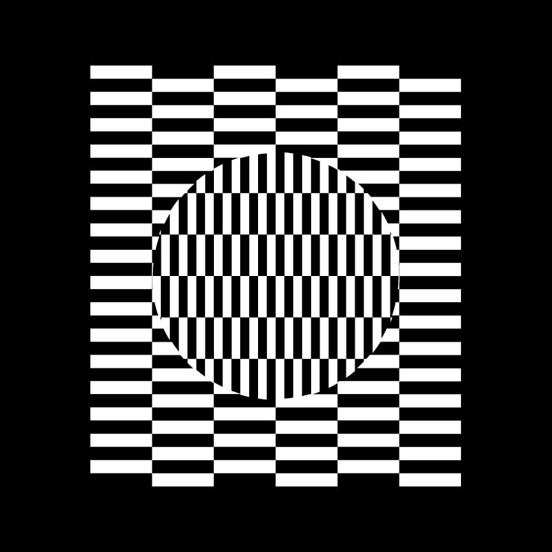 Imagination d'illusion de perception de grille visuelle