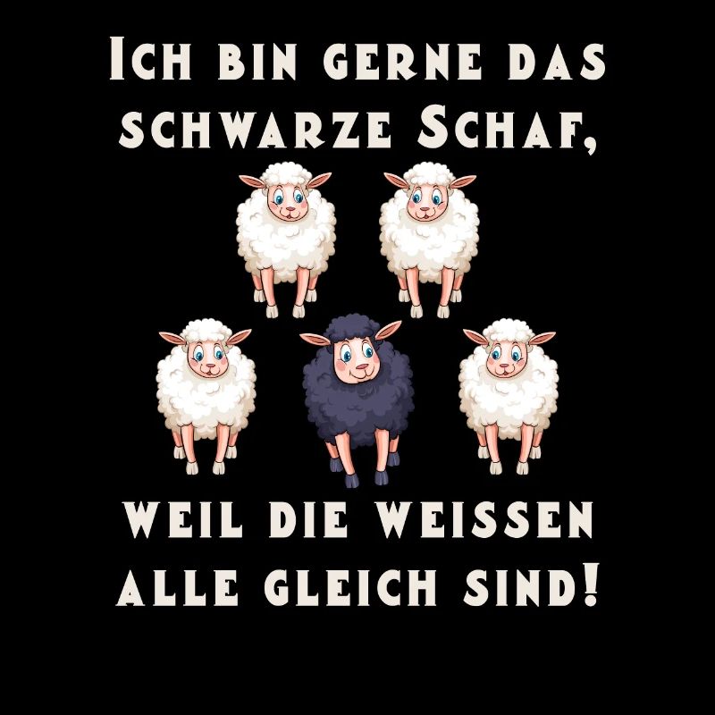 Ich bin gerne das schwarze Schaf