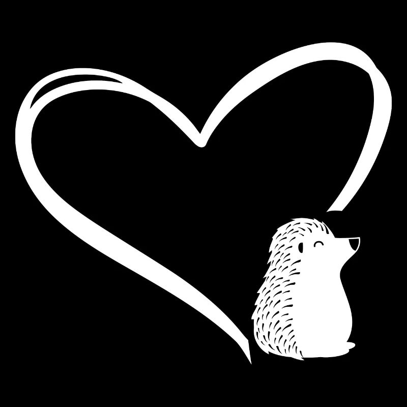 Tier im Herz Igel