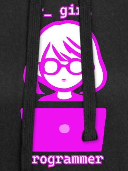 Frau mit Computer girl programmer