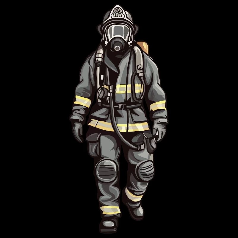 Feuerwehrmann Feuerwehr Brandbekämpfer Mut
