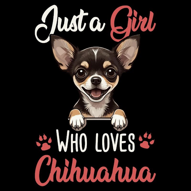 Nur ein Mädchen, das Chihuahuas liebt