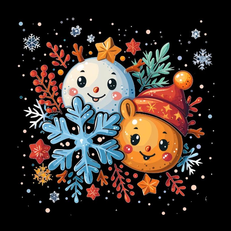 joyeux flocons de neige