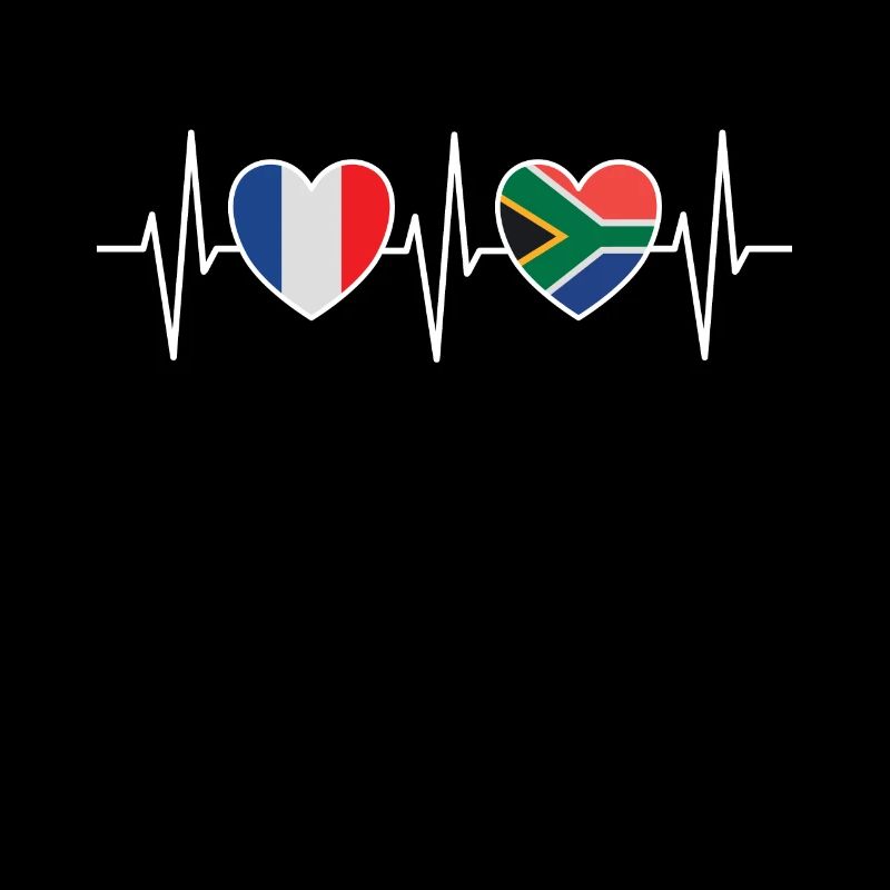 France et Afrique du Sud Drapeaux sud-africains