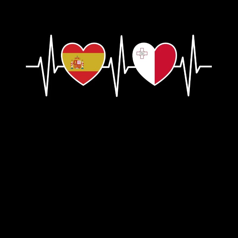 Espagne et Malte Drapeaux du drapeau maltais