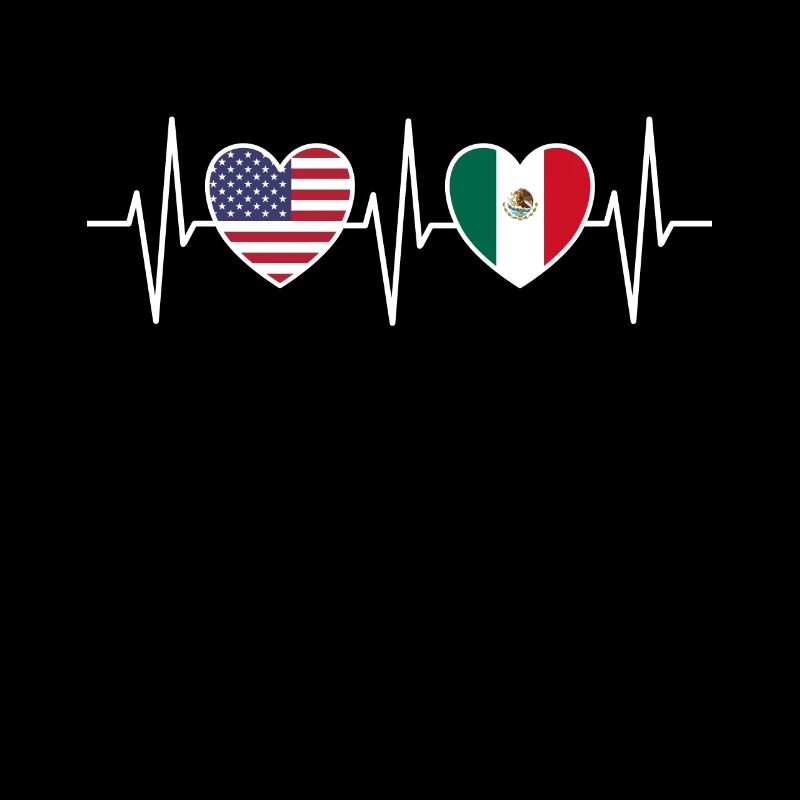 Drapeau des États-Unis et du Mexique Drapeaux mexicains