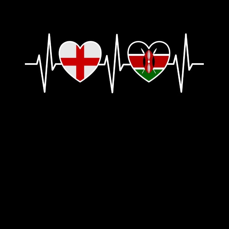 Angleterre et Kenya Drapeaux du drapeau kenyan