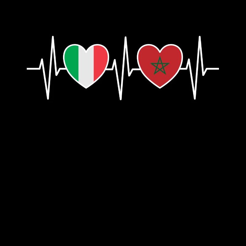 Italie et Maroc Drapeau marocain Drapeaux