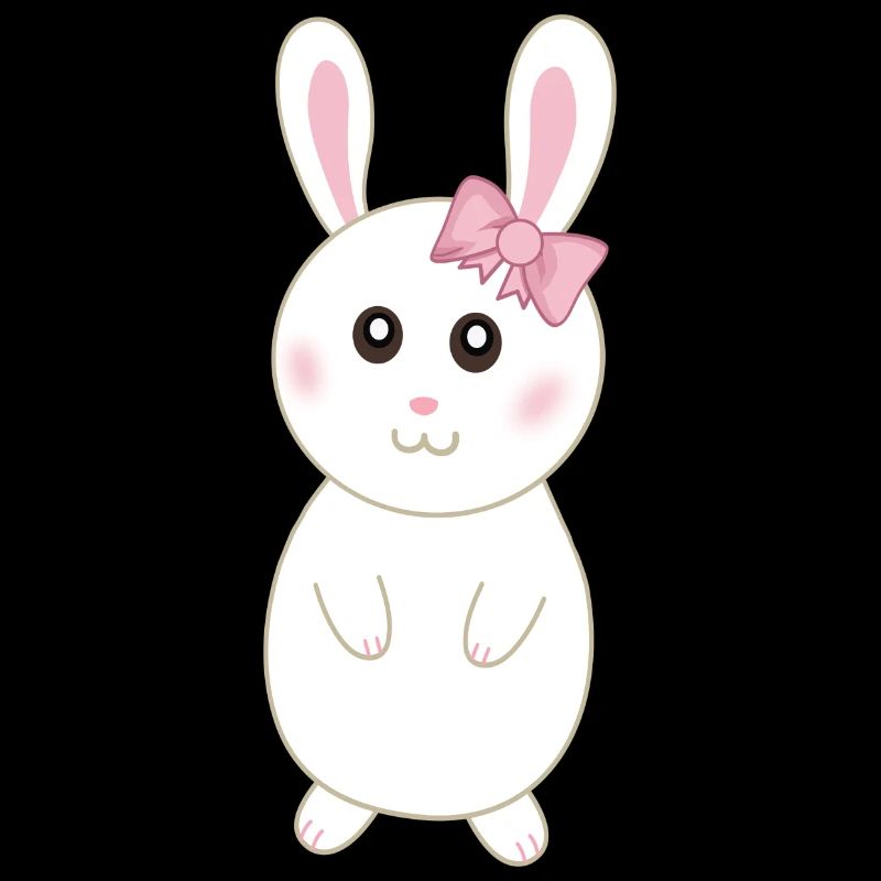 Rabbitette cute white rabbit