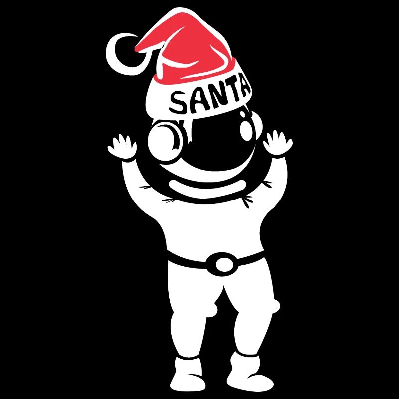 astronaute Noël père Noël espace de Noël