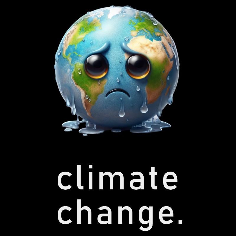 Weeping sad earth climate change