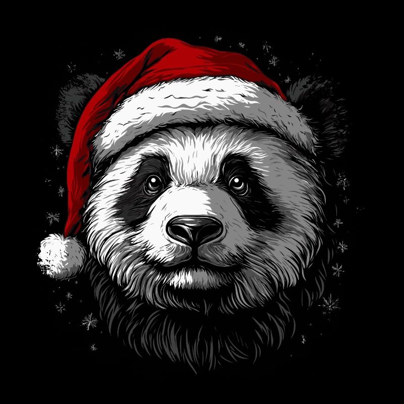 Panda de Noël