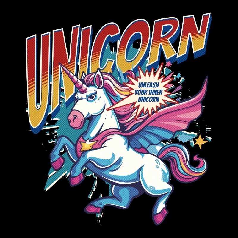 Unicorn Superhero Superpowers Supernatural Comic