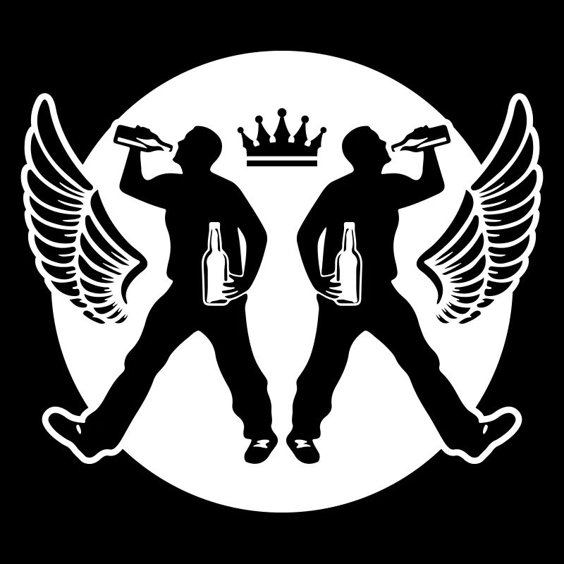 Drinking Bier Silhouette