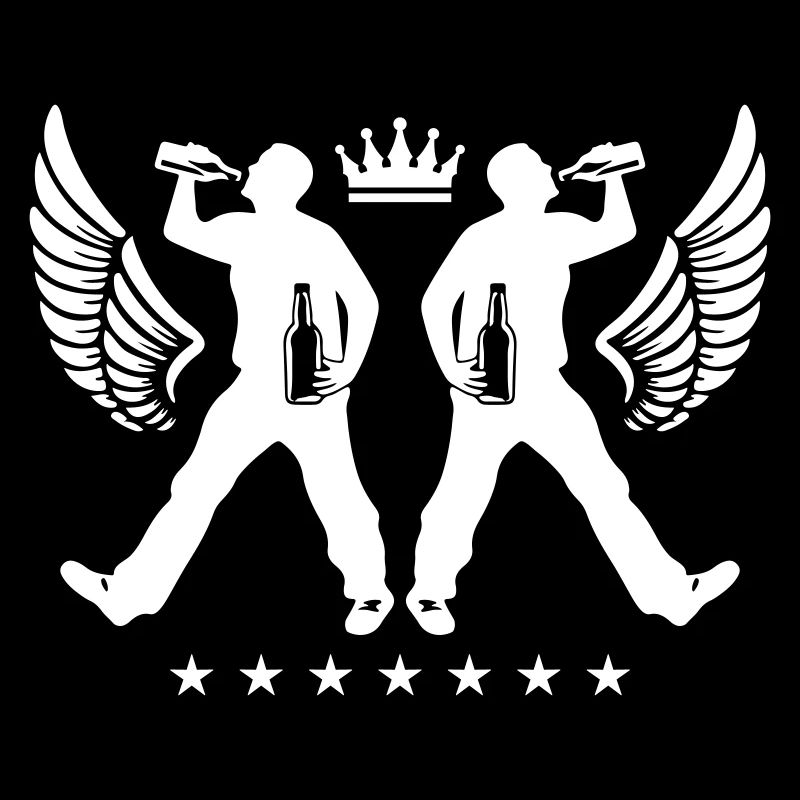 Drinking Bier Silhouette
