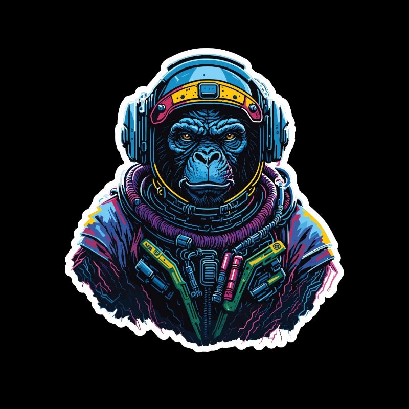 Gorilla-Astronaut Neon