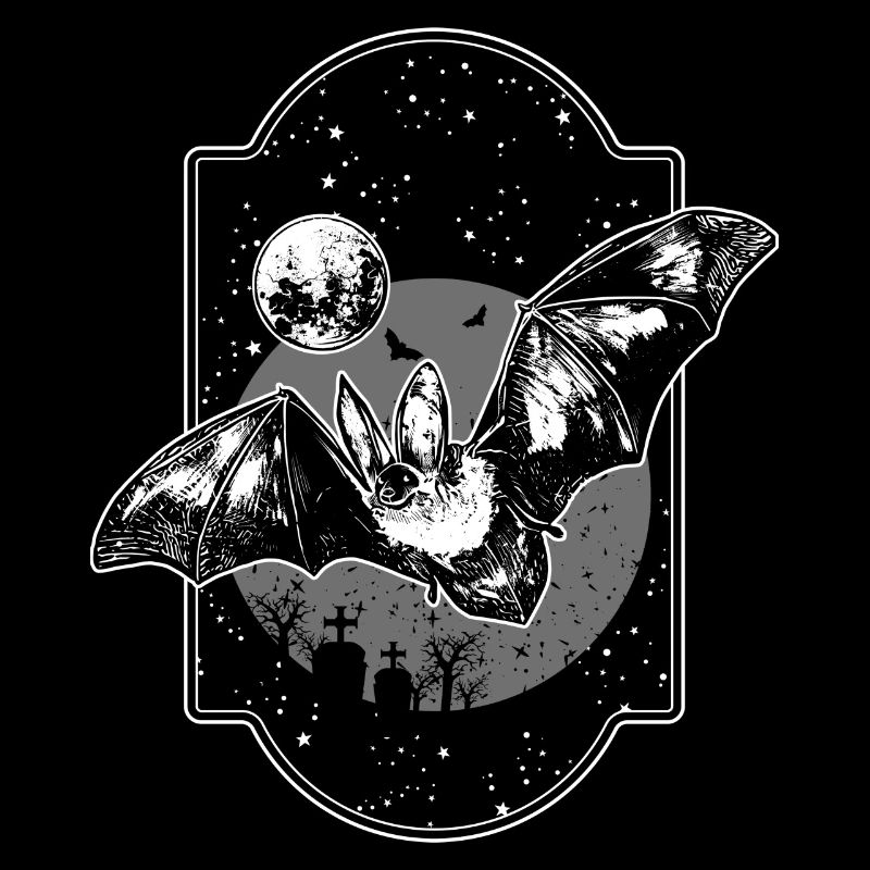 Bat halloween night moon darkness
