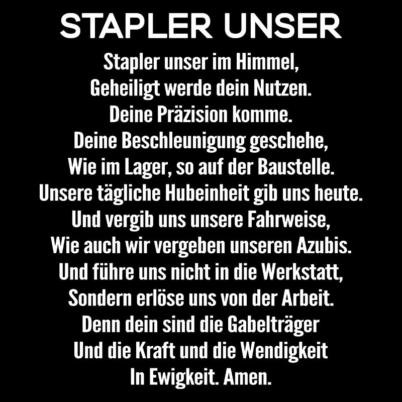 Staplerfahrer/Gabelstaplerfahrer/Stapler Unser