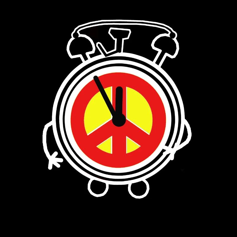 Peace Wecker Uhr Frieden Peacesymbol Friede