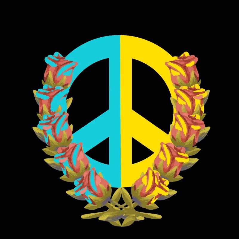 Peace Frieden Ukraine Rosen Blumen Friedenszeichen