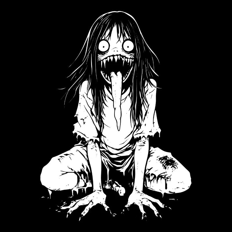 Dämonisches Mädchen – J-Horror Creep Design