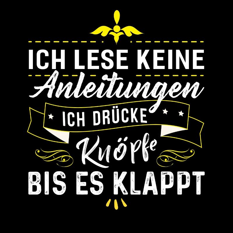 I don't read instructions