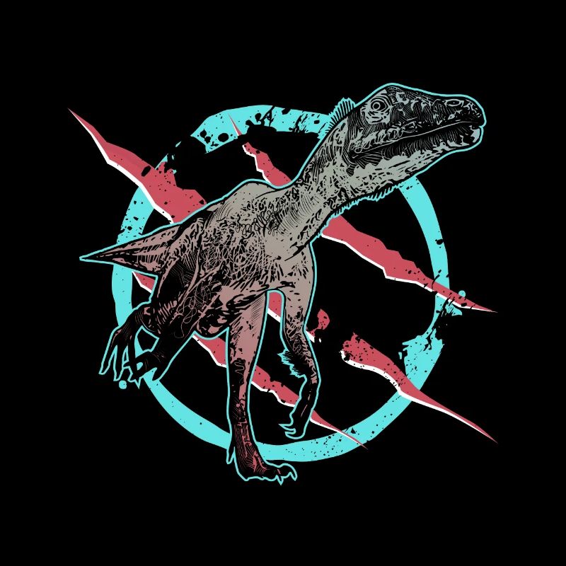 Jäger Dinosaurier Utharaptor Jäger Fossil Wildnis