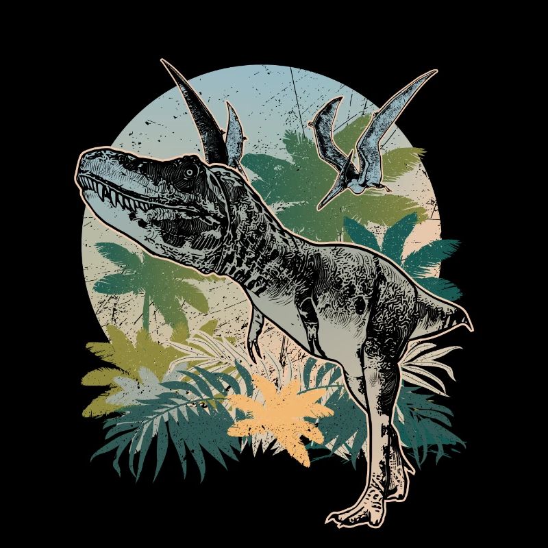 Fossil de désert de dinosaure Tarbosaurus