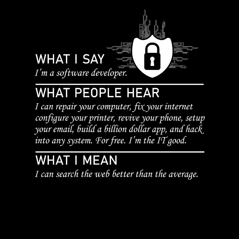 Software developer Funny programmer