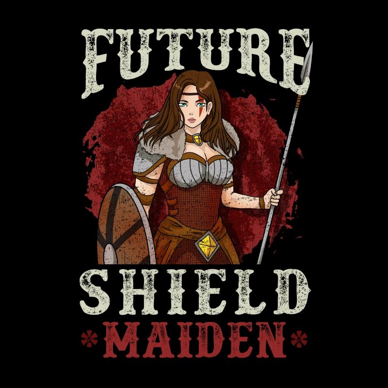 Wikinger Mädchen Geschenk - Future Shield Maiden