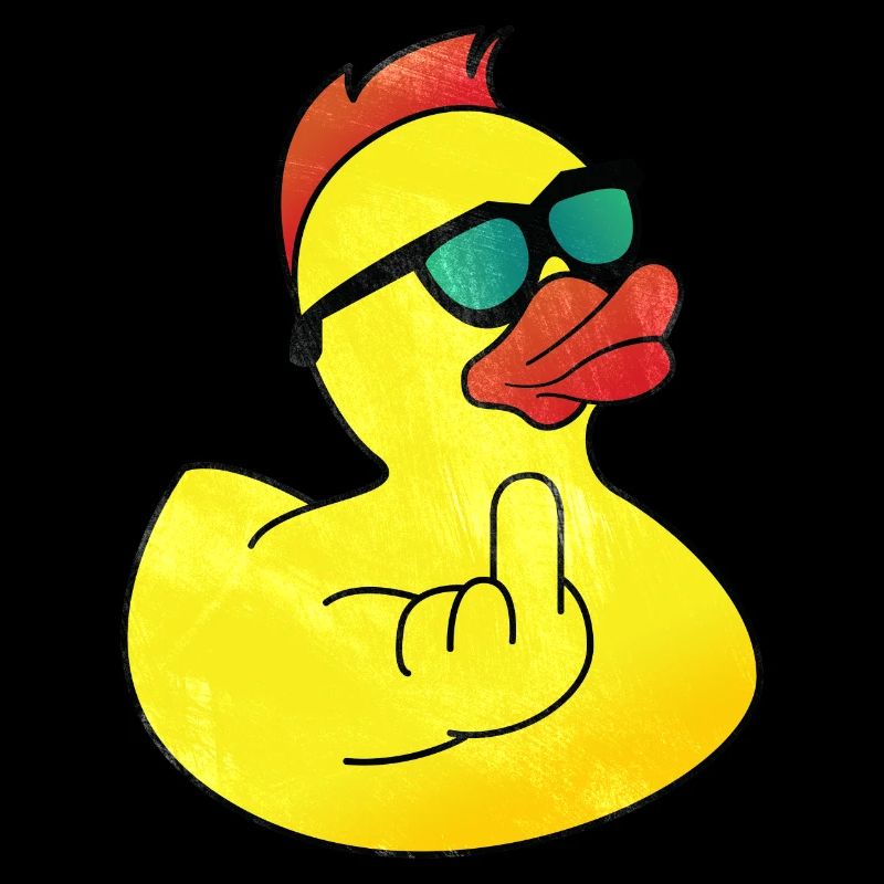 Rubber Duck Cool Bathing Duck