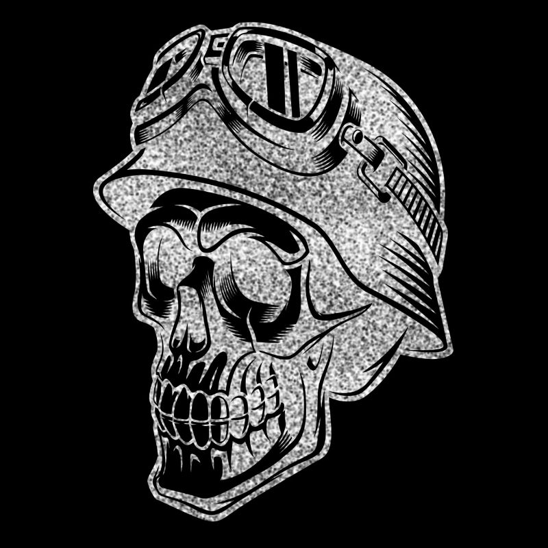 Biker skull t-shirt Bikerschädel