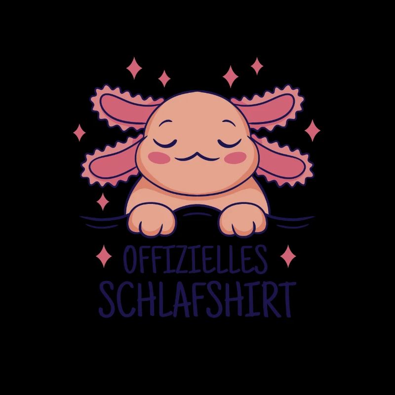 Drôle d’axolotl endormi