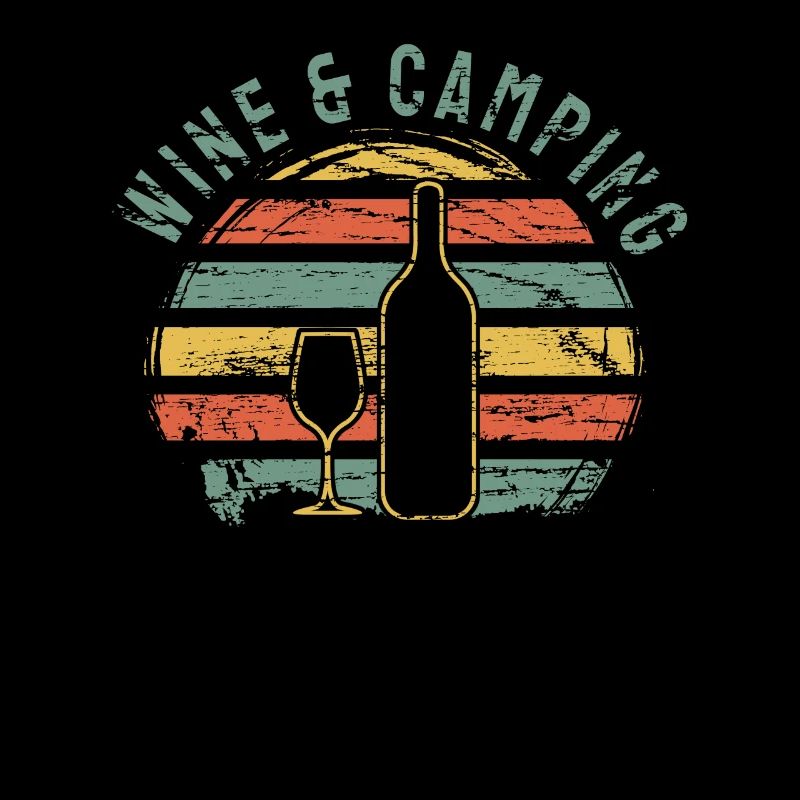 Camping Drinking Wine