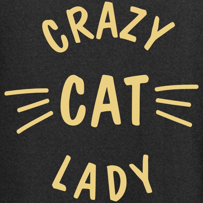 Vorschau: Crazy Cat Lady meow - Hoodie-Kleid