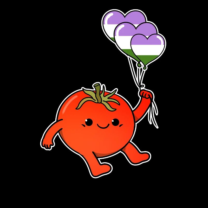 Tomate Ballon Genderqueer Pride