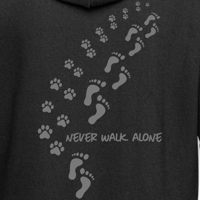 never walk alone dog - Hoodie-Kleid