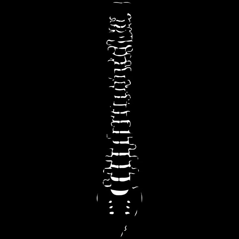 Wirbelsäule Körper Geschenk Idee weiß