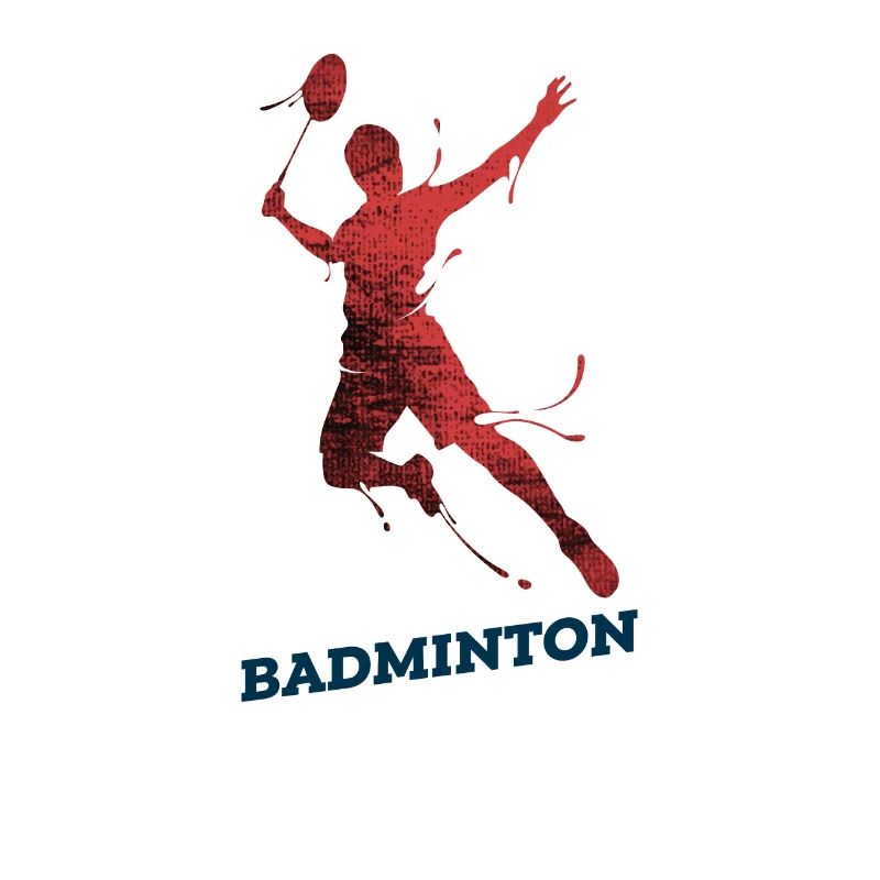 Badminton Rot Mann