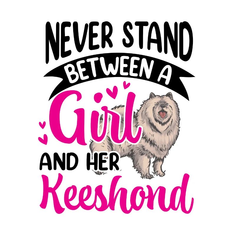 Mädchen und ihr Wolfsspitz Deutscher Spitz