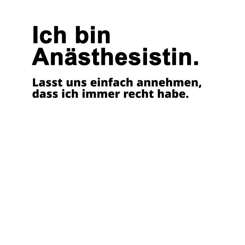 Anästhesistin Beruf Spruch Geschenk