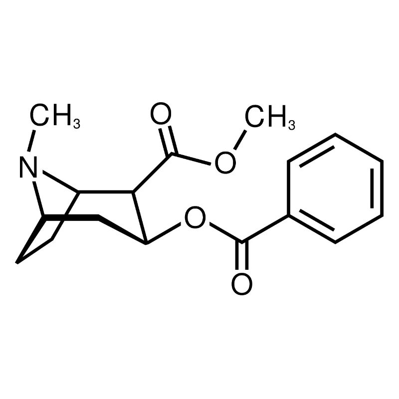 Structure de molécule de cocaïne